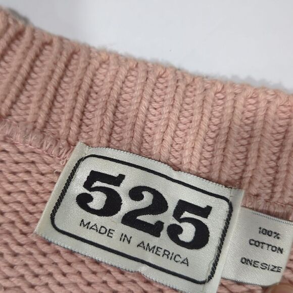 525 America Sweater Womens One Size Dusty Pink Crochet Cardigan Boho - Picture 5 of 8